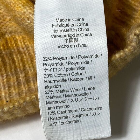 J.Crew Italian Space-Dyed 1/2 Zip Wool Cashmere Knit Sweater Womens Size Sml/Med - Picture 3 of 16